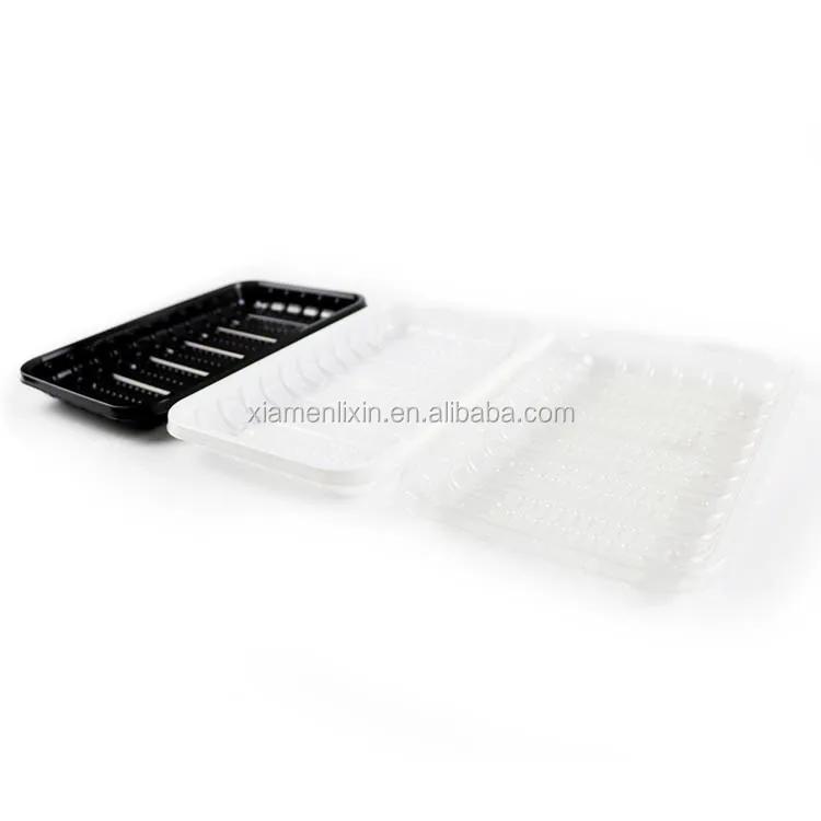 supermarket display disposable plastic blister packaging  for meat beef fish frozen food tray