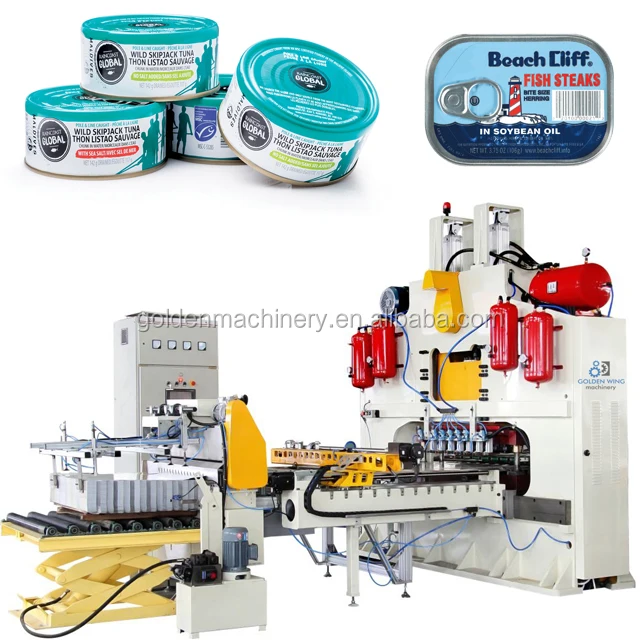 2 piece can making machine for canned food, sardine, tuna, tomato paste production line