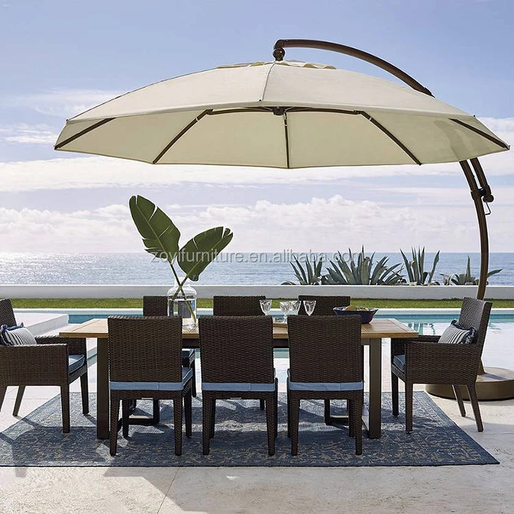 outdoor hanging banana umbrella garden beach patio sun parasol restaurant umbrella