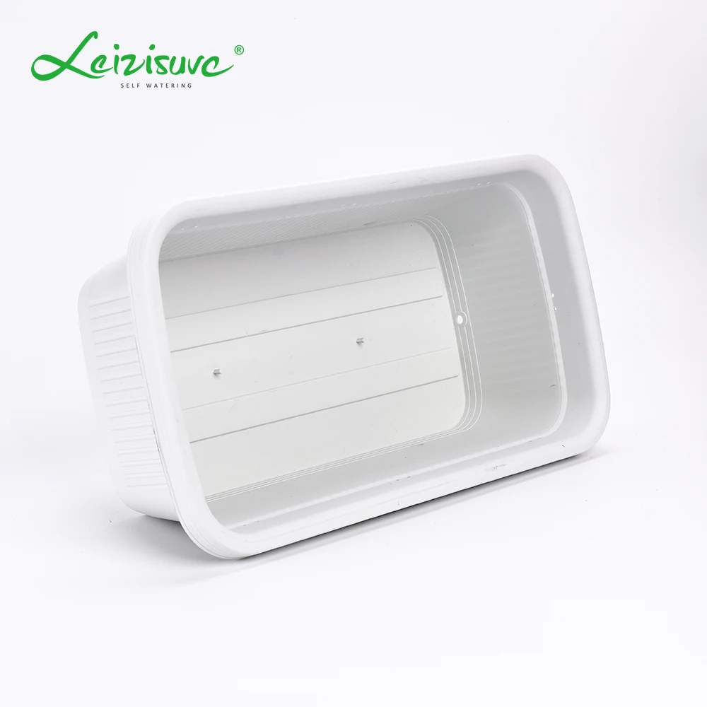 Leizisure Cheap Large Long Plastic terracotta Clay Color Artificial Grass Plant Strawberry Bonsai Flower Pots,Planters Box