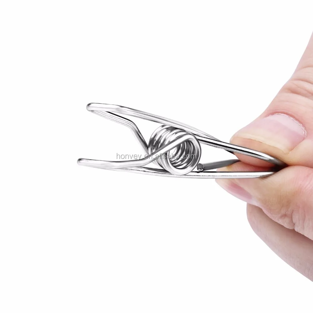 
HONVEY Stainless Steel Clothespins Round Hanging Drying Rack-Laundry Drip Hanger with 20 Clips for Drying Clothing,Socks,Towels 