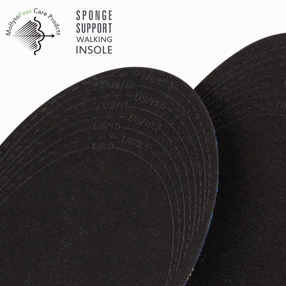 Orthotic flat feet shoes insert EVA memory foam high foot care protects arch support insoles