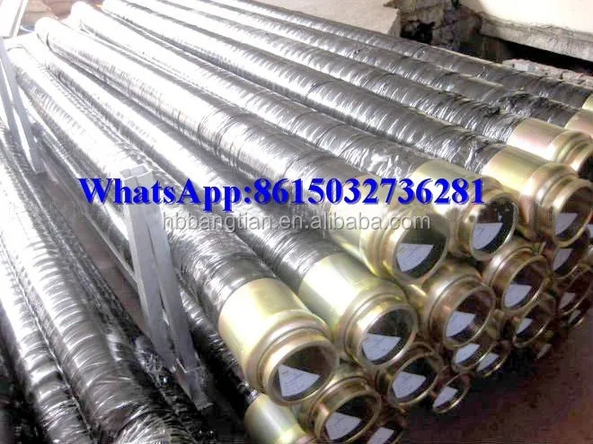 
China Steel Wire Braided Flexible Concrete Pump Rubber End Hose 