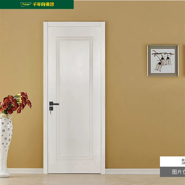 High Quality Modern Bedroom Internal Entry Waterproof Fire Resistant Oak MDF Panel Composite Wood Door for Bathroom Toliet