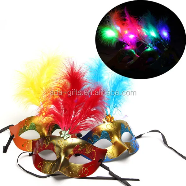 party favor club elegant princess led masquerade party mask flashing light up mask