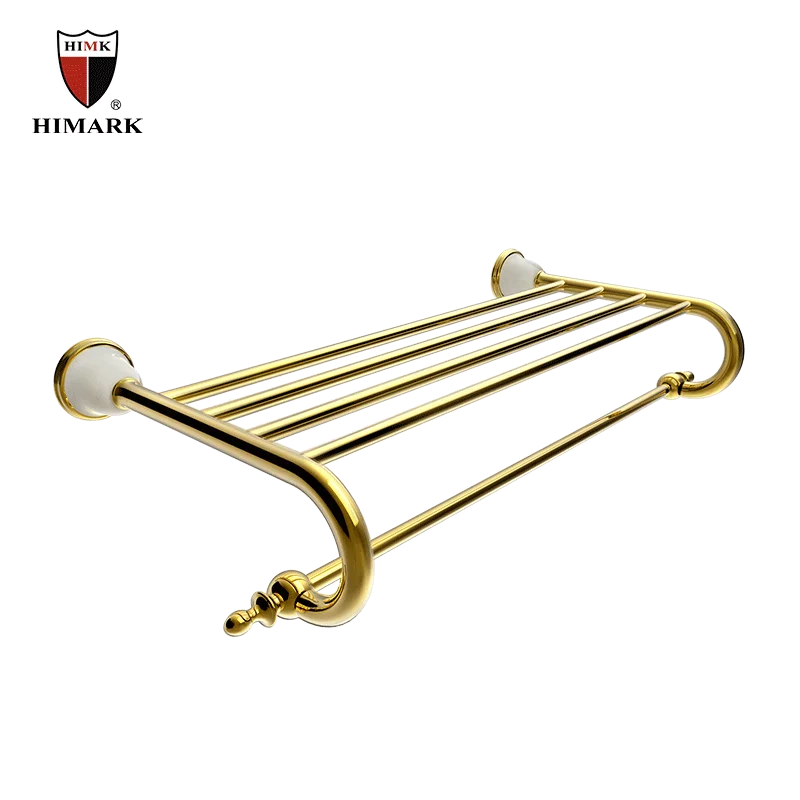 
HIMARK hotel 6 piece luxury gold bathroom accessories set 