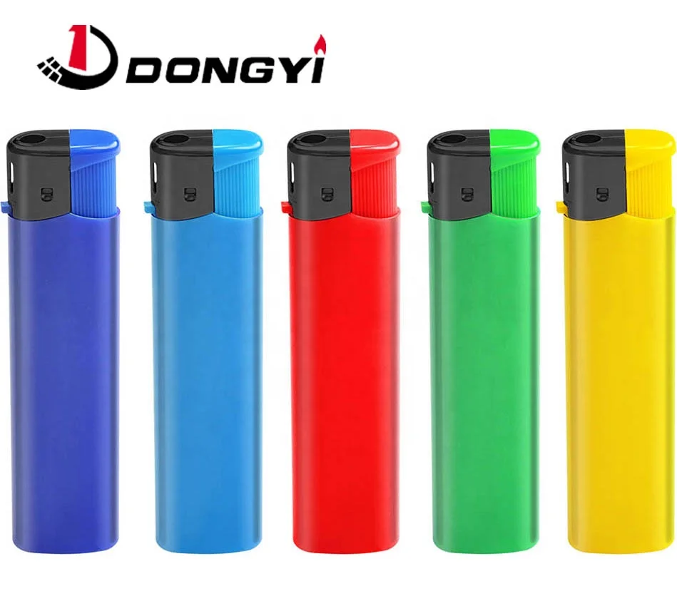 OEM Длинная тонкая Электронная Газовая многоразовая прикуриватель однотонного цвета