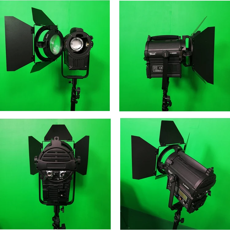 Yidoblo led focusable spotlight  F3500BI wth fresnel light lens 2800-9990K daylight balanced