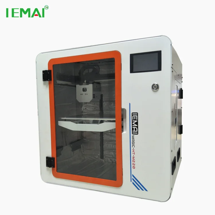  Последний PEI PEEK 3D принтер машина принимает высокотемпературную камеру и 450 градусов Цельсия экструдер сопло 