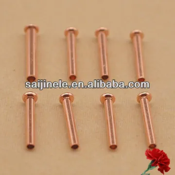 электрические твердых медными заклепками трубки массивными полые