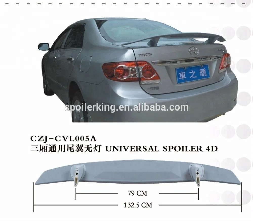 ABS car rear universal trunk SPOILER FOR Sedan 4D