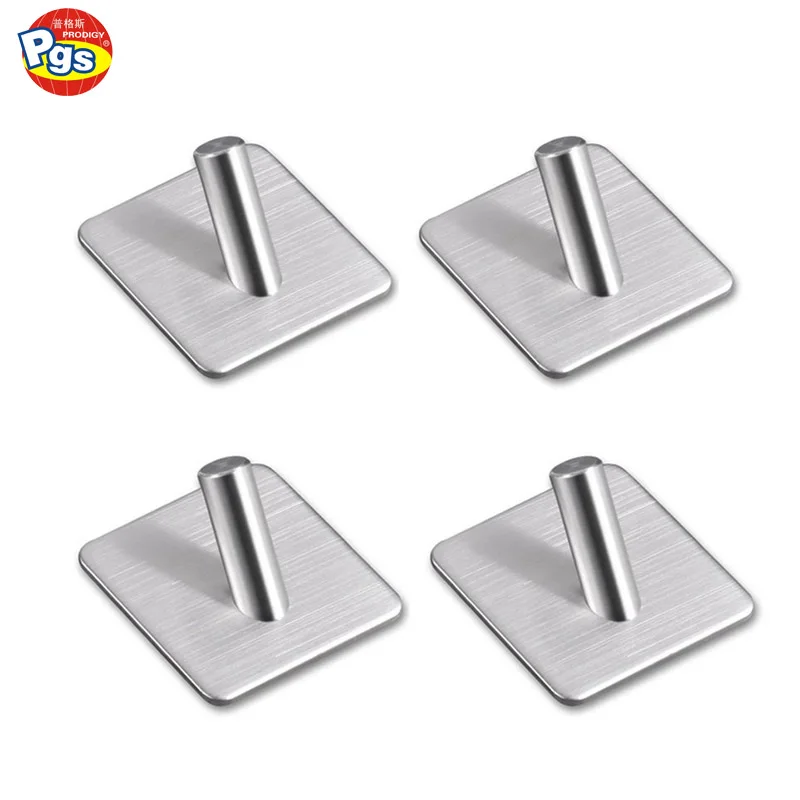 
Stainless steel adhesive hook towel hook Damage Free 5kg adhesive wall hook 