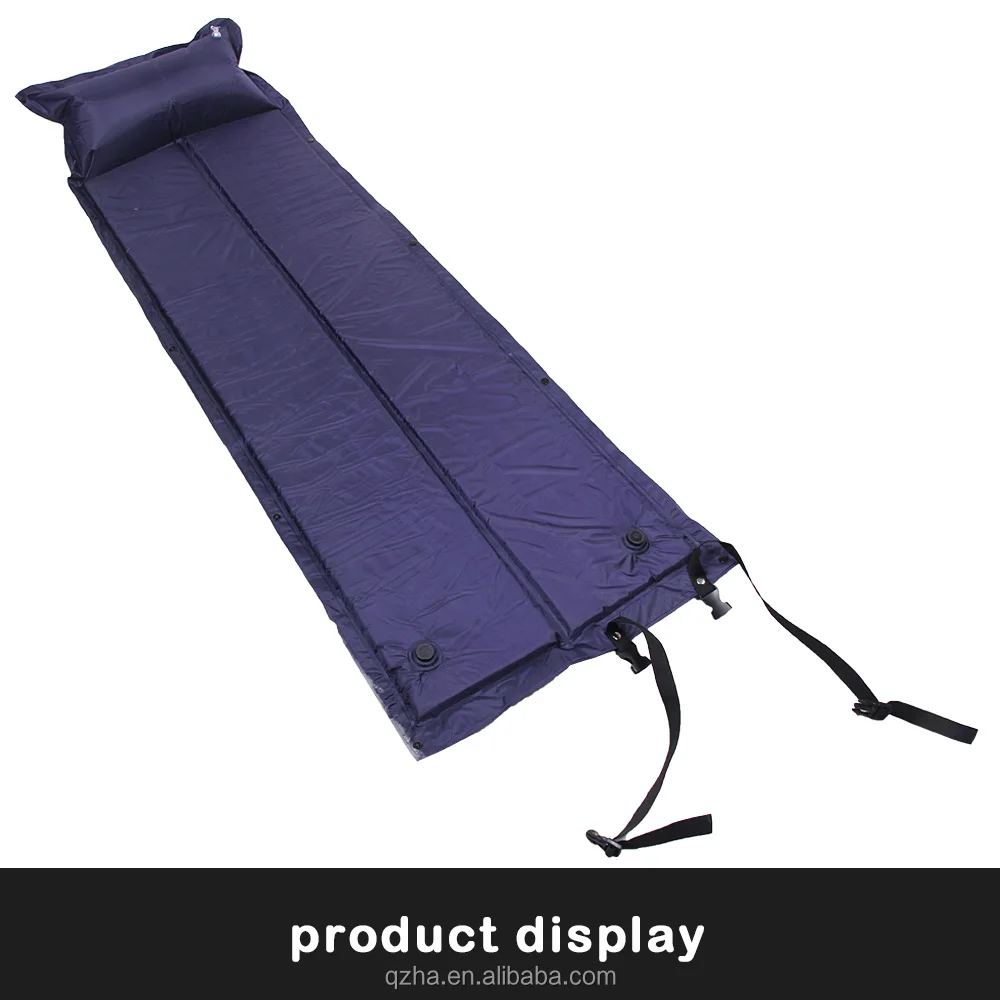 
dark blue outdoor camping automatic self inflating adult sponge/camping mat 