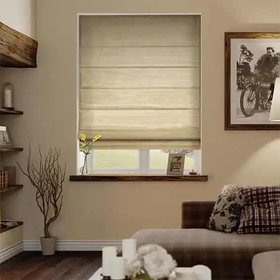 Window Treatment Pretty Roman Shade Thermal Cordless