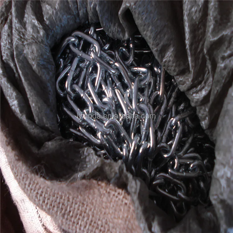 Welded industrial galvanized cow link chain