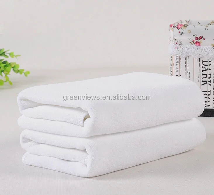 
80 polyester 20 polyamide microfiber towel bamboo microfiber hand towel white plush 400gsm microfiber towel 