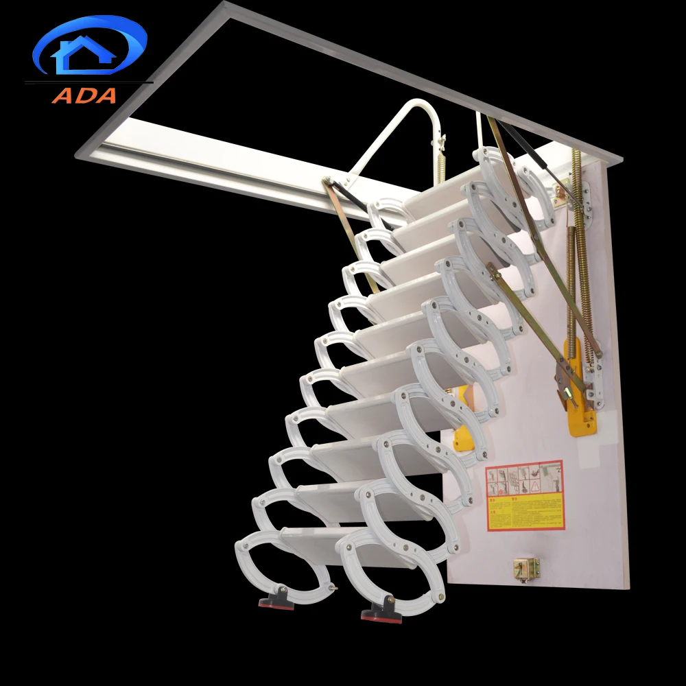 Складная чердачная ступенчатая лестница с супер нагрузкой из титанового магниевого сплава