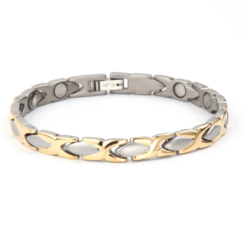 Hug 3000 gauss Magnet Stainless Steel Charm Bracelet for women gift