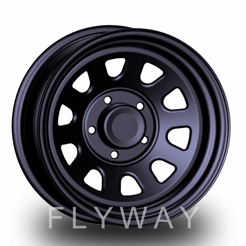 Flyway FX002 4x4 Steel Wheel 17x10 8H165.1 ET-20 CB130  BLACK