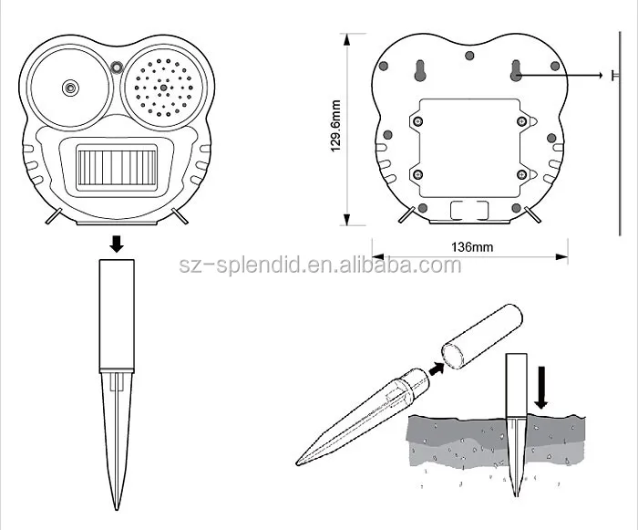 
 Беспроводной ультразвуковой прибор для борьбы с вредителями  