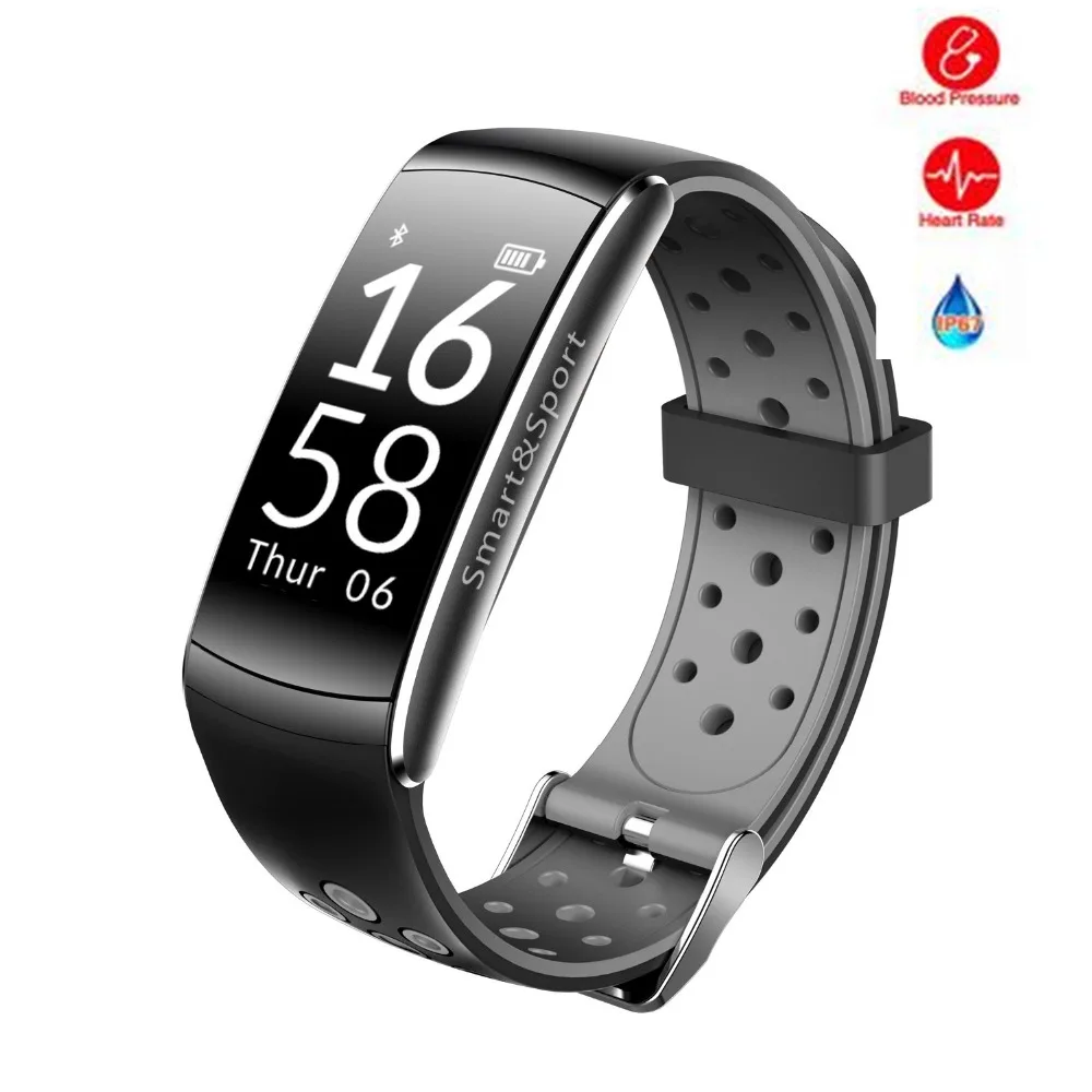 
Q8 Waterproof Smart Band Watch Fitness Tracker Heart Rate Blood Pressure Pedometer 