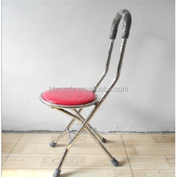folding crutch crutch with seat walking stick chair