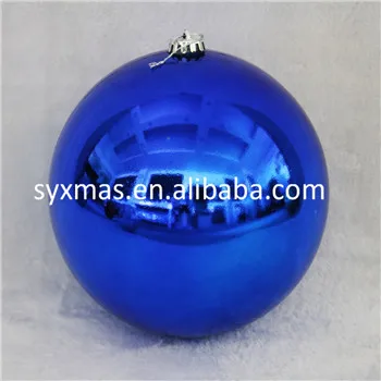 Wholesale Ready to Ship 30cm Christmas decoration shiny ball for party big plastic christmas ball Bola de navidad