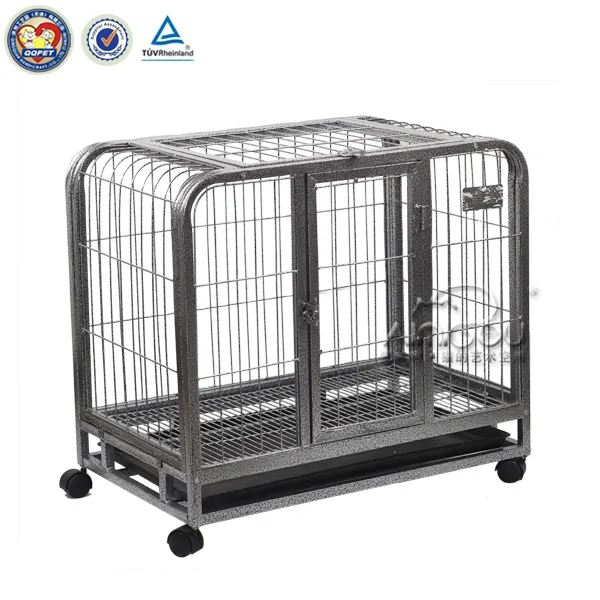 BSCI QQFactory dog cage with wheels / dog fence cage / popular dog cage