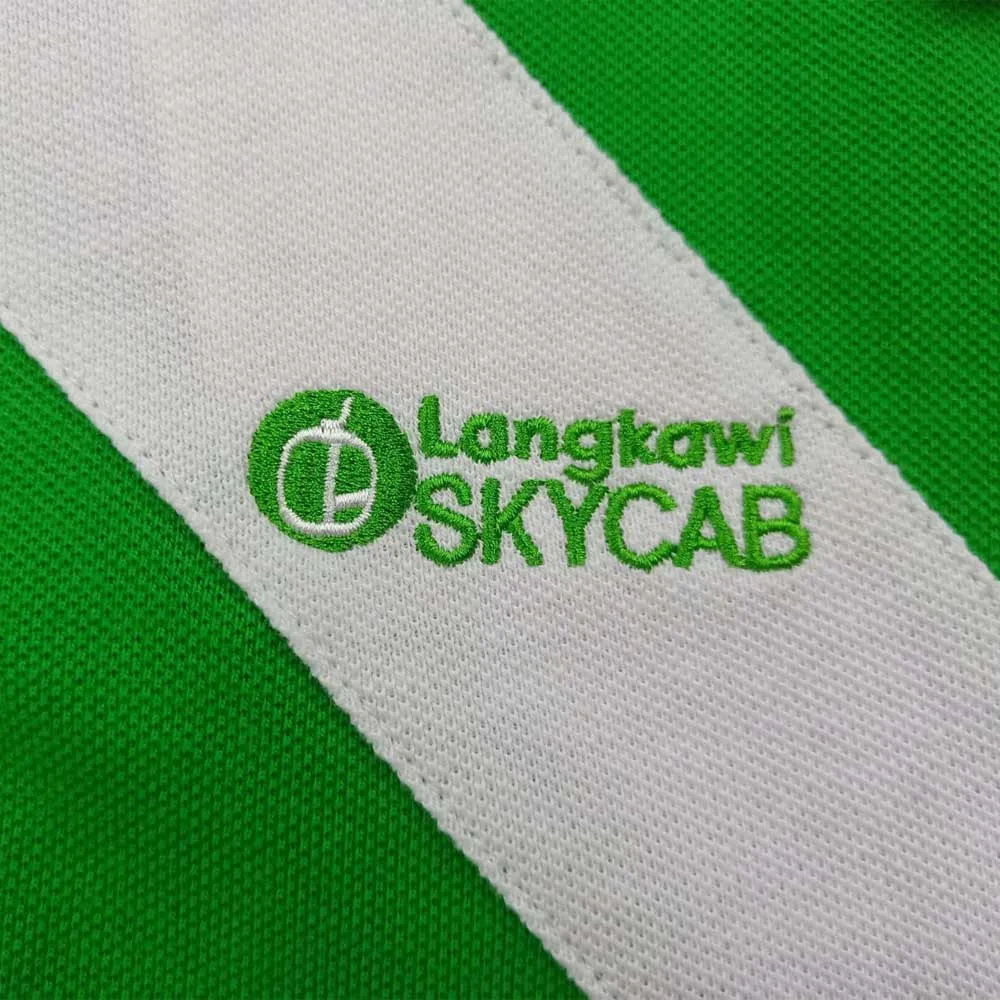 Short sleeves color combination kids cotton polo shirt