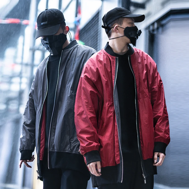 Killwinner spring and autumn coat air force tops trend brand men original design street print loose reversible pilot jacket