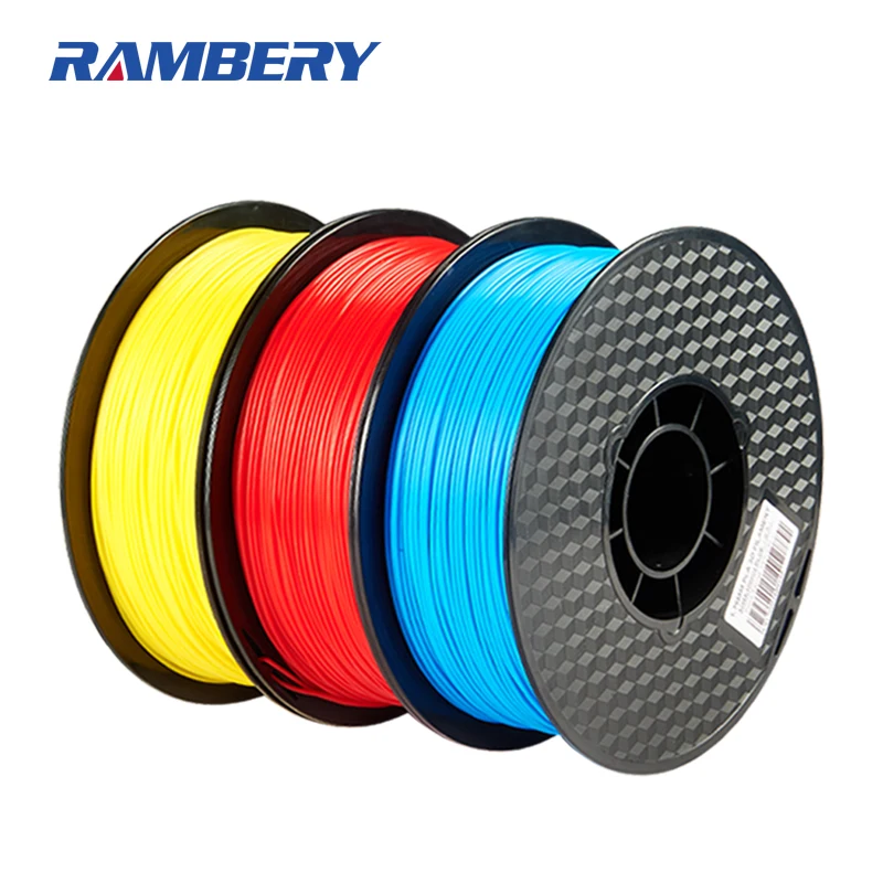 
Rambery PLA 3D Printer Filament, ABS Filament1.75mm/2.85mm/3.0mm, Dimensional Accuracy +/- 0.05 mm, 1 kg Spool,Black 