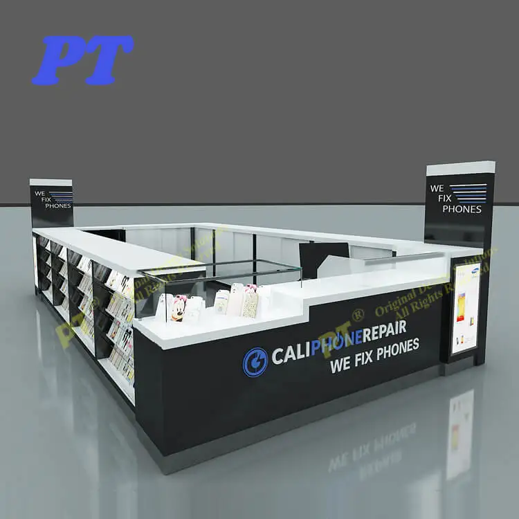 Киоск для ремонта мобильных телефонов, продажа аксессуаров для торговых центров