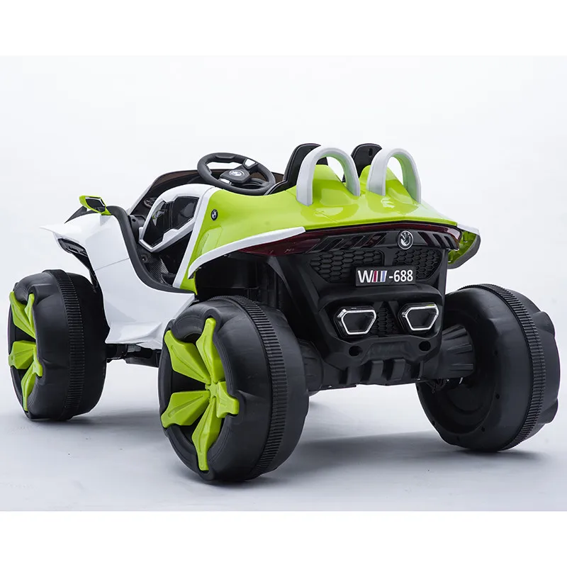 hotsale 12V kids rid on toy car with LED lights and plastic wheels