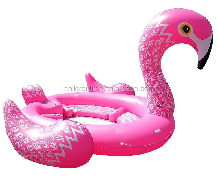 2018 hot selling giant unicorn / flamingo /peacock swimming float in water outdoor for 6 persons
