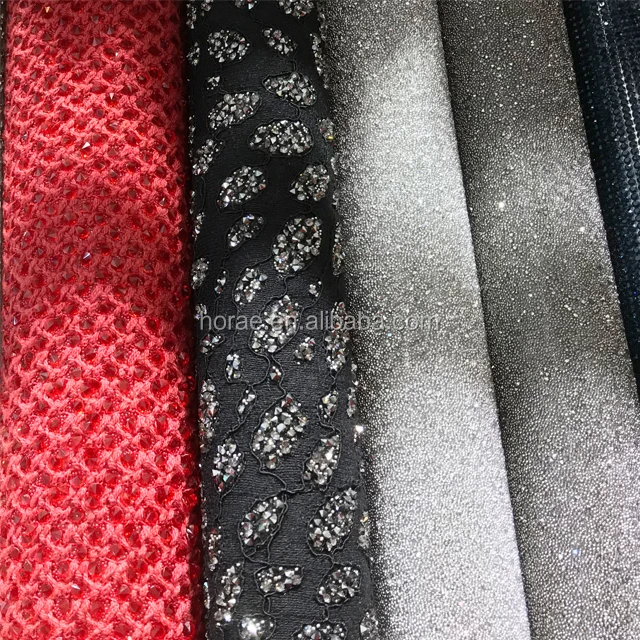 Hot sale Crystal Sheet Wholesale Rhinestone Mesh Sheet for clothing shoes and bags