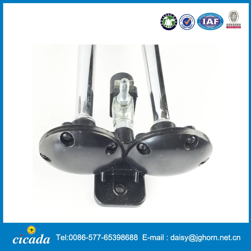 12V or 24V Dual Air Horns Seger Air Horn With Chrome Trumepts