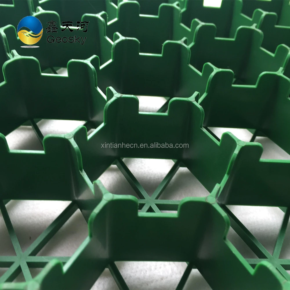 
plastic grass grid pavers HDPE grass paver used in driveway parking garden 