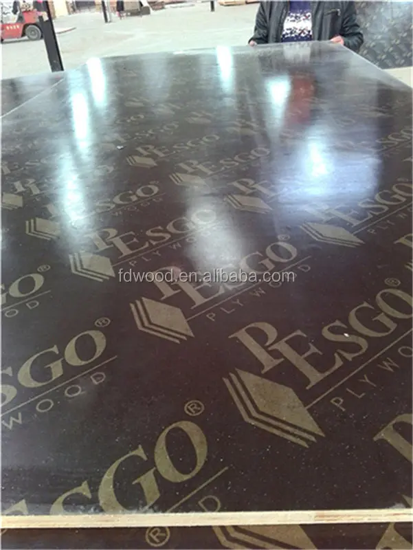 
15mm Cheap Price Polar Finger Joint Core Black Film Faced Plywood Sheet 