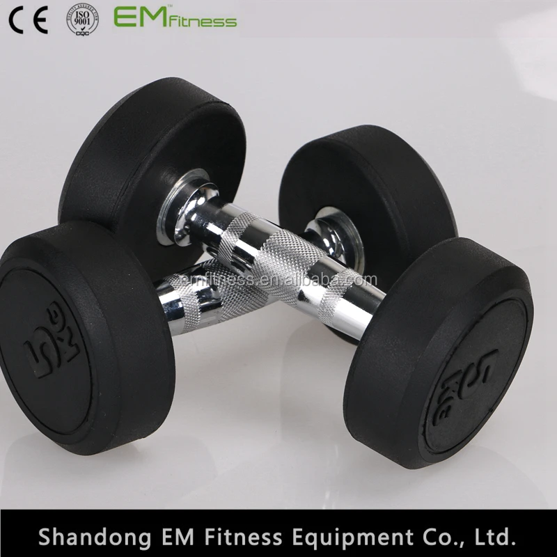 China factory price dumbbell ,rubber dumbbell