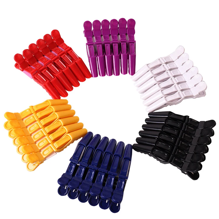 New Salon Hair Styling Clips Sectioning Plastic Alligator Hair Clip For Thick Hair Non Slip Hairgrip for Women and Girls