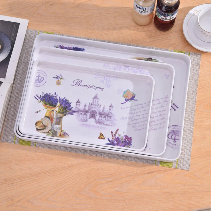 White Bread Breakfast Melamine Tray