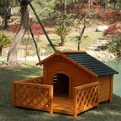 Customized Popular Modern Solid Wood Pet Dog House Doghouse