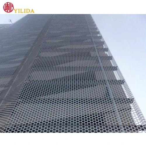 Aluminum external perforated metal wall cladding