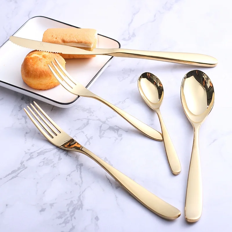 5 pieces stainless steel dinnerware set western housewares wedding party business gift cutlery