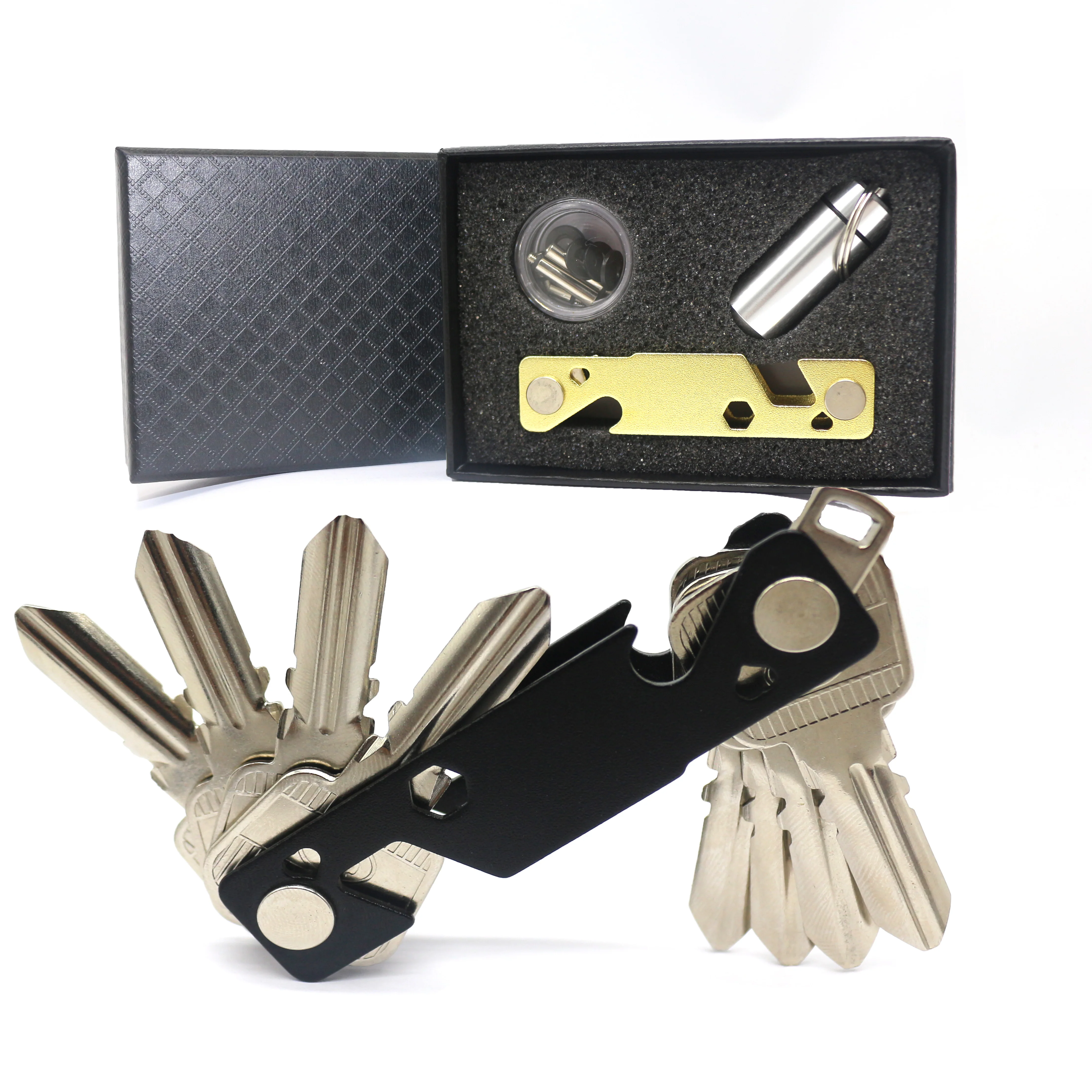 Персонализированный домашний металлический компактный автомобильный держатель для ключей с логотипом многофункциональный (62127840581)