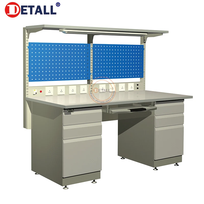 Durable Electronics Lab Table Customized Stainless Steel Workbench