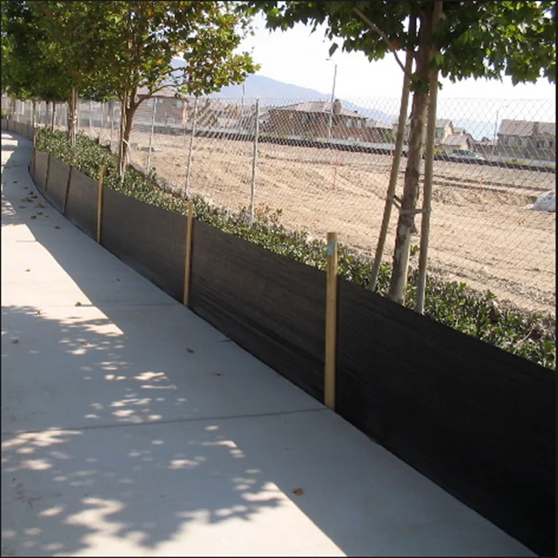 PP woven silt fence 0.8 x 50 m