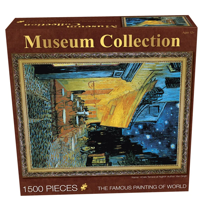 Custom 1500pcs Paper Puzzle Game with Puzzle Box