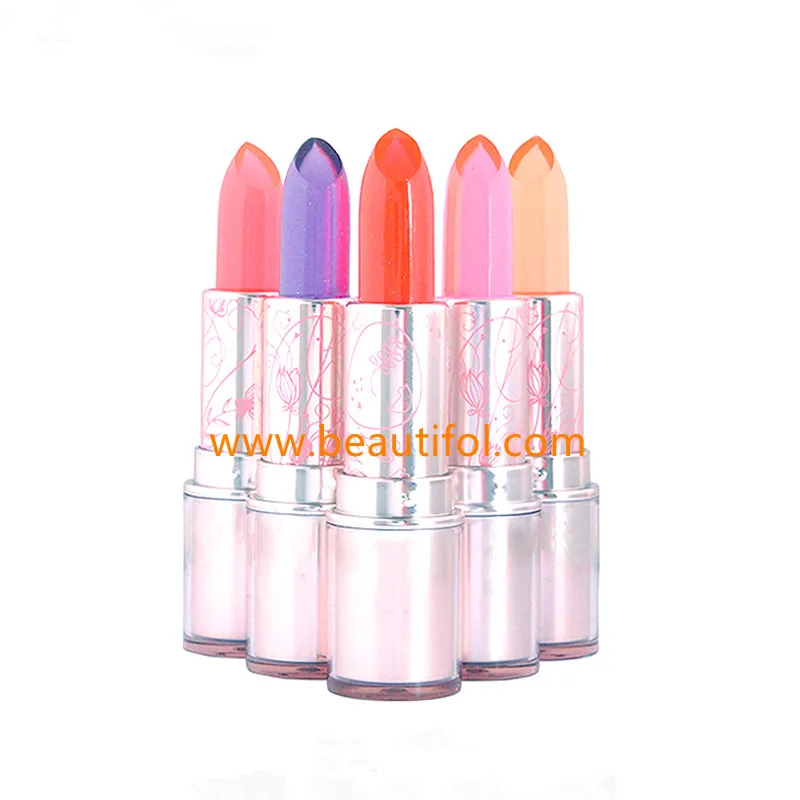 
Cosmetic lipstick with beautiful design jelly color name brand lipstick makeup lipstick manufacture 