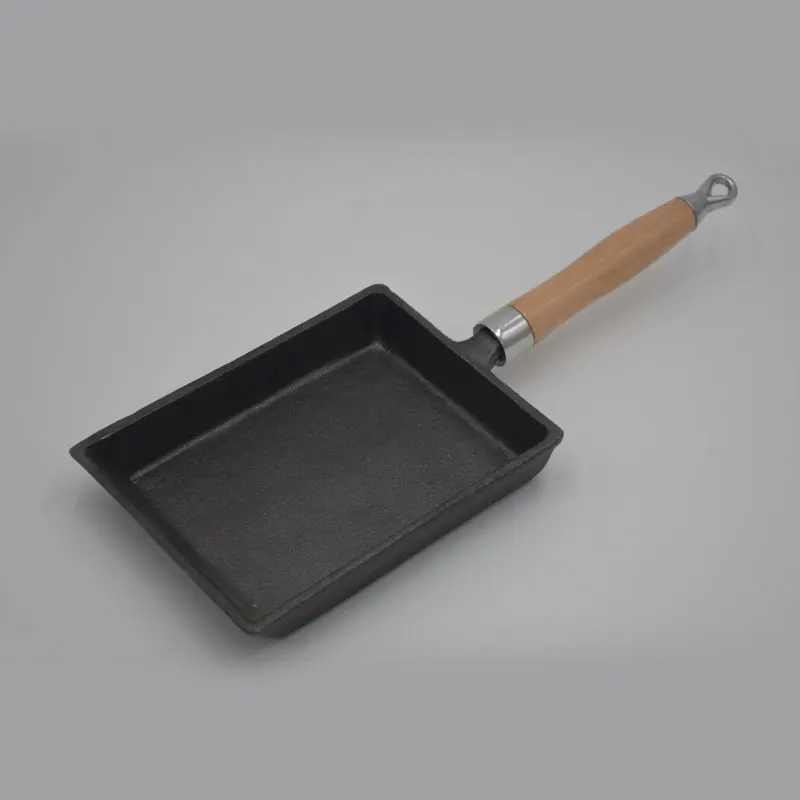 ChuiHua Hot sale egg pan Japanese Tamagoyaki cast iron skillet square fry pan for customized